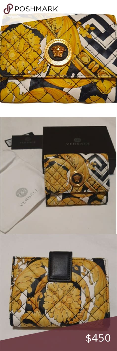 wallets for women versace|Versace tribute wallet.